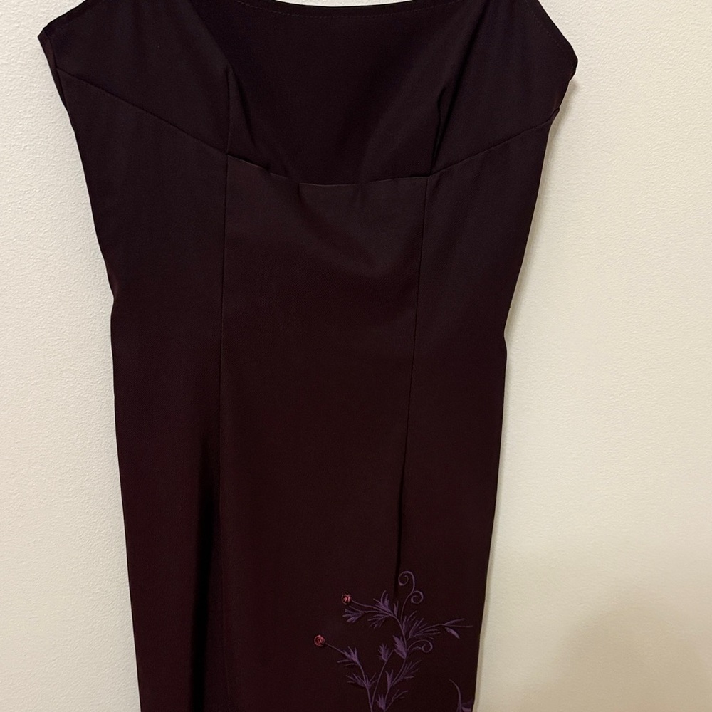 Y2K City Triangles Plum babydoll dress